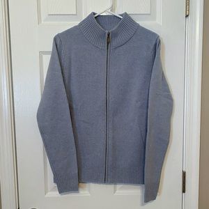 WoolOvers lambswool zip up cardigan - M